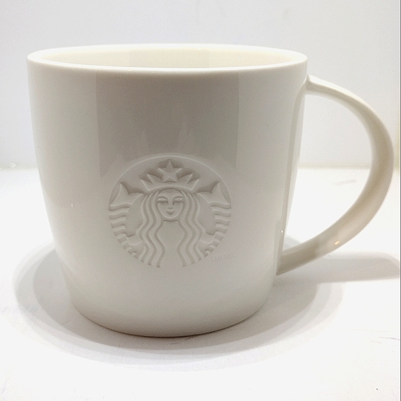 Starbucks 2010 “T” Etched Relief Mermaid Coffee Mug - Picture 1 of 8